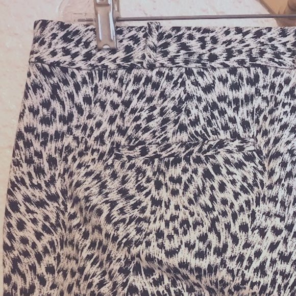 Michael Kors Miranda Jaquar Print Cotton Sateen Pants NWT Sz 12 - Picture 4 of 8